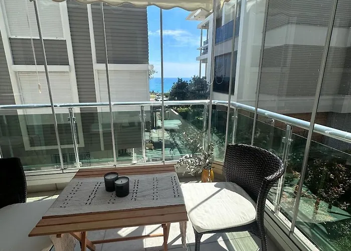 شقة Seaview 2br 2ba In Lara Cliffs أنطاليا